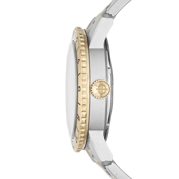 Zodiac Super Sea Wolf GMT Black Dial Two-tone Gold Stainless Steel Watch ZO9406 - Picture 8 of 8